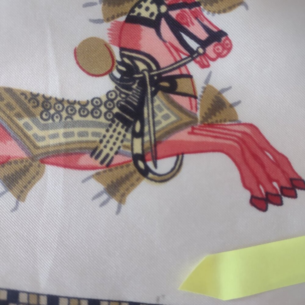 Hermès Silk Scarf Harnais Français 90cm Vintage - Picture 15 of 16